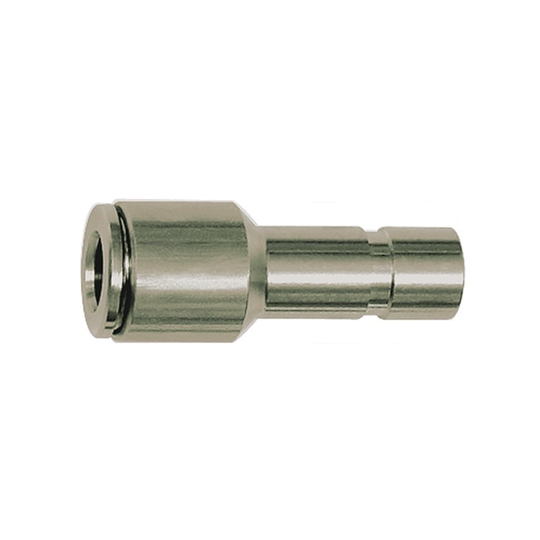 Riegler 110443 Gerade Steckverbindung, Stecknippel 10 mm, red., für Schlauch-Ø 8 - Bild 1