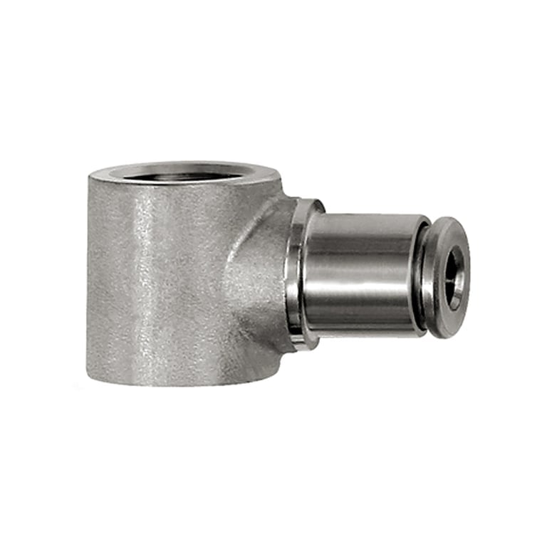 Riegler 110451 L-Ringstück, G 1/4, für Schlauch-Außen-Ø 6 mm, Edelstahl 1.4404 - Bild 1