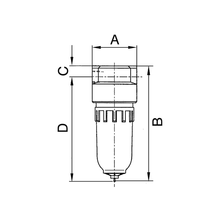 Riegler 100788 Filter »Standard-mini«, mit Metallbehälter, 8 µm, BG 0, G 1/8 - Bild 2
