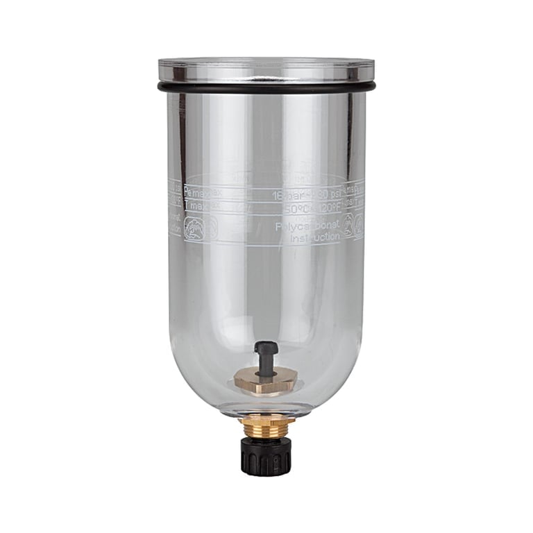 Riegler 100946 Polycarbonatbehälter, für Filterregler/Filter »Standard«, BG 2