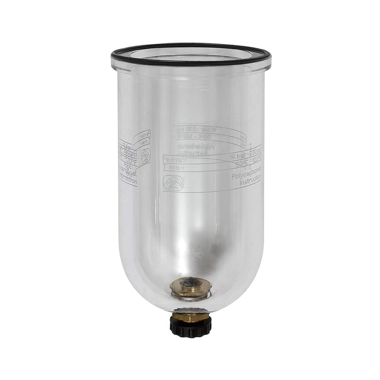 Riegler 100950 Polycarbonatbehälter, für Filterregler und Filter »Standard«