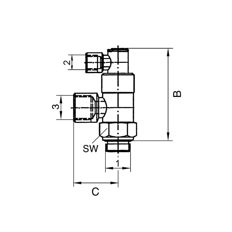 Riegler 107063 Stoppventil pneumatisch betätigt, G 3/8, G 3/8 i., G 1/8 i. - Bild 2