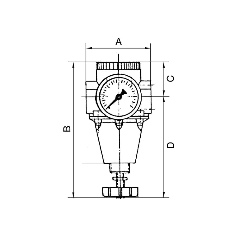 Riegler 100875 Konstant-Druckregler inkl. Manometer, BG 1, G 3/8, 0,5 - 10 bar - Bild 4