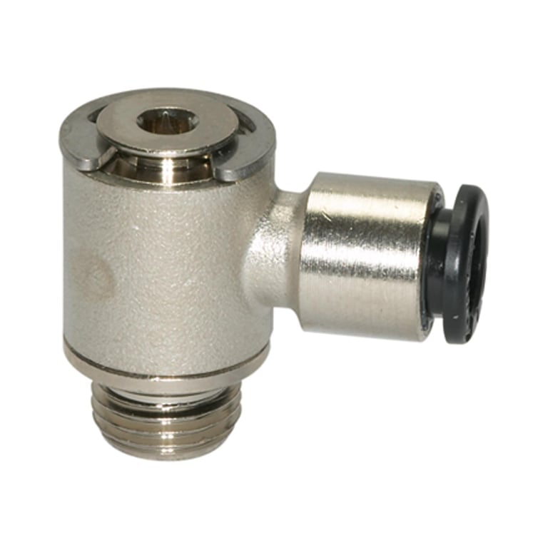 Riegler 108644 L-Steckverschraubung »click-clock«, drehbar, G 1/4 a., Schl.-Ø 12 - Bild 1