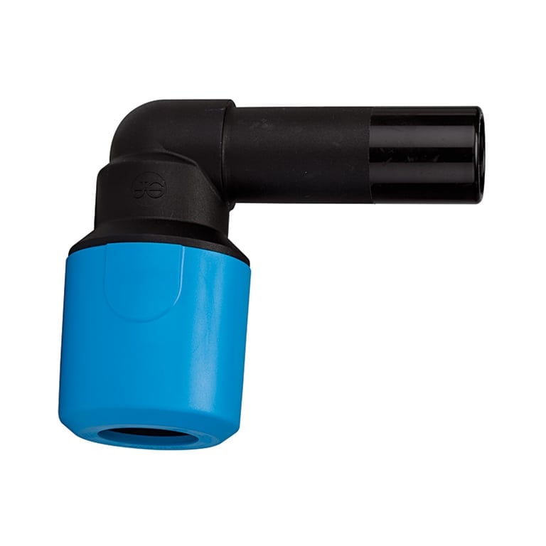 Riegler 110347 Einsteck-Winkelverbinder PP, Stutzen 32 mm, Schlauch-Außen-Ø 32 - Bild 1