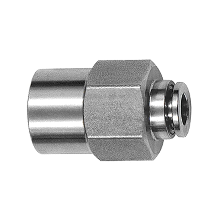 Riegler 135093 Gerade Steckverschraubung, G 1/8 i., Schlauch-Ø 8, ES 1.4404 - Bild 1