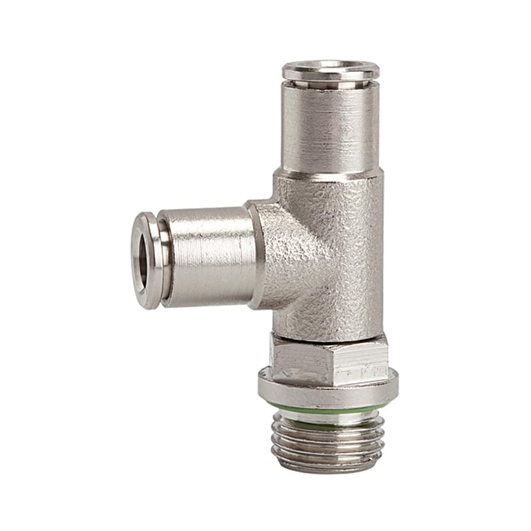 Riegler 108941 T-Steckverschraubung L-Form »metallica«, drehbar, G 1/8 a. Ø 6 mm - Bild 1