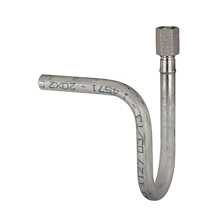 Riegler 102677 Wassersackrohr in U-Form, Schweißanschluss, G 1/2, CrNi-Stahl