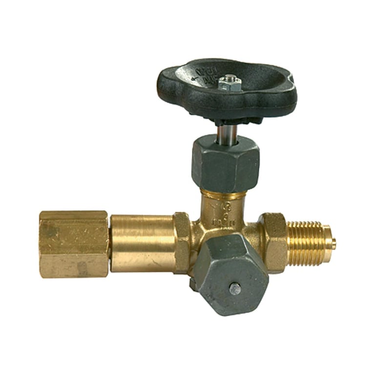 Riegler 102670 Mano-Absperrven., Zapfen-drehbare Muffe, DIN16271, Messing, G 1/2