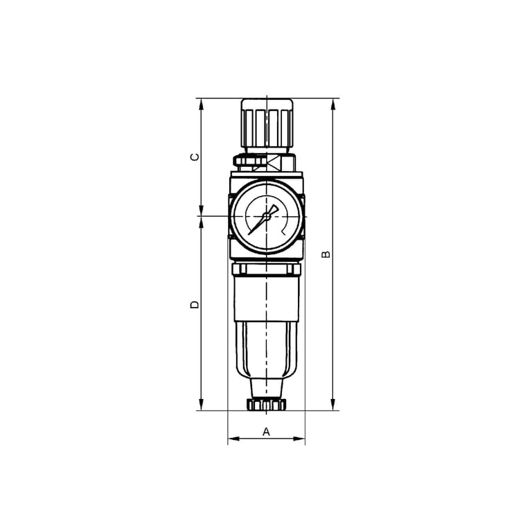 Riegler 100353 Filterregler »multifix-mini«, mit PC-Behälter, G 1/4, 0,1 - 3 bar - Bild 4