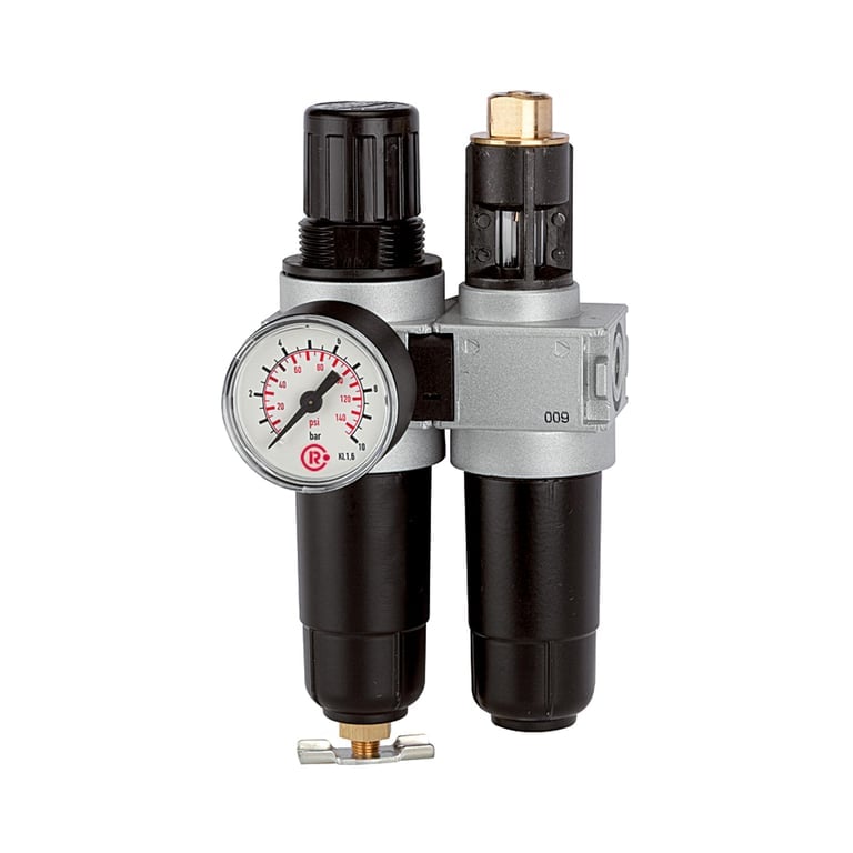 Riegler 100396 Wartungseinheit 2-tlg. »multifix-mini«, mit Metallbehälter, G 1/8 - Bild 1