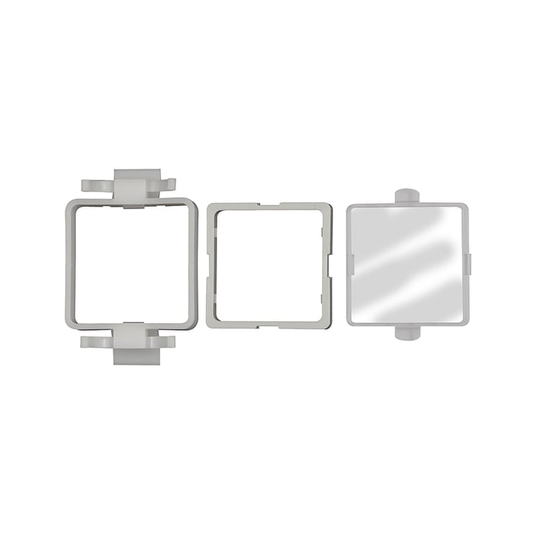 Riegler 133387 Einbaurahmen mit Schutz-Abdeckung aus Kunststoff, Digital-Mano