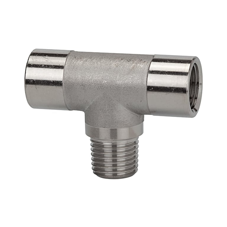 Riegler 112824 T-Stück, innen/außen/innen, G/R 3/8, Edelstahl 1.4404 - Bild 1
