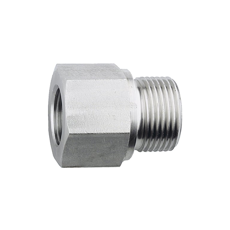 Riegler 112490 Lange Wechselreduzierung, G 1/4 a., G 1/8 i., Edelstahl 1.4571 - Bild 1