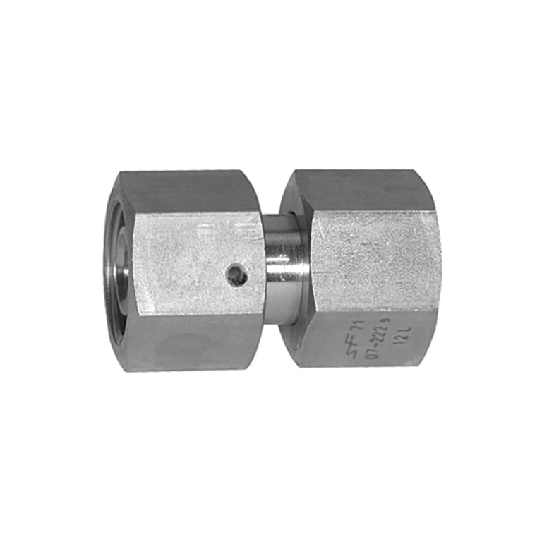 Riegler 112337 Einstellbare gerade Verschraubung, Dichtkegel, ES, Ø 18 mm, FKM - Bild 1