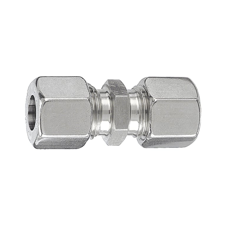 Riegler 112396 Gerade Verschraubung, Rohr-Außen-Ø 8 mm, Edelstahl 1.4571, 315bar - Bild 1