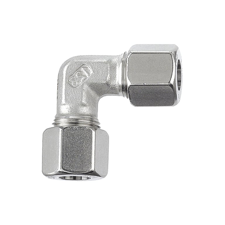 Riegler 112403 Winkel-Verschraubung, Rohr-Außen-Ø 6 mm, Edelstahl 1.4571, 100bar - Bild 1