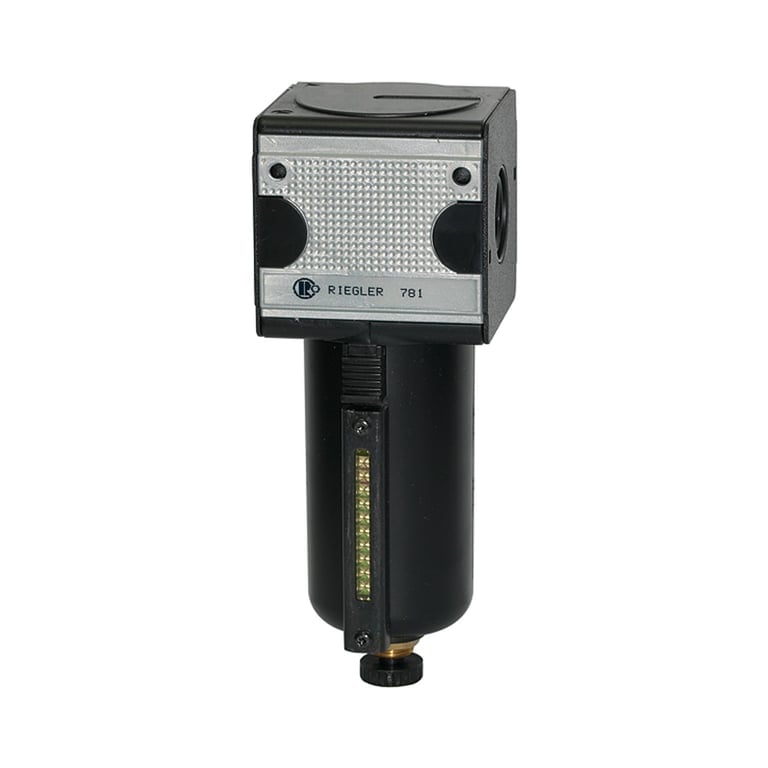 Riegler 100523 Filter »multifix«, Metallbeh. u. Sichtrohr, 5 µm, BG 1, G 3/8, HA - Bild 1