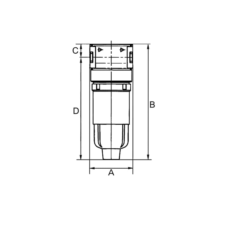 Riegler 100376 Aktivkohlefilter »multifix-mini«, mit PC-Behälter, BG 0, G 1/8 - Bild 2