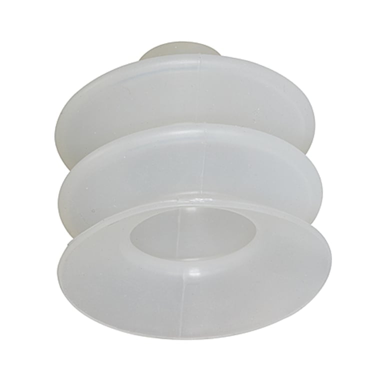 Riegler 108533 Balgsauger, rund 2,5 Falten, Material Silikon, »FG«, Ø 42 mm