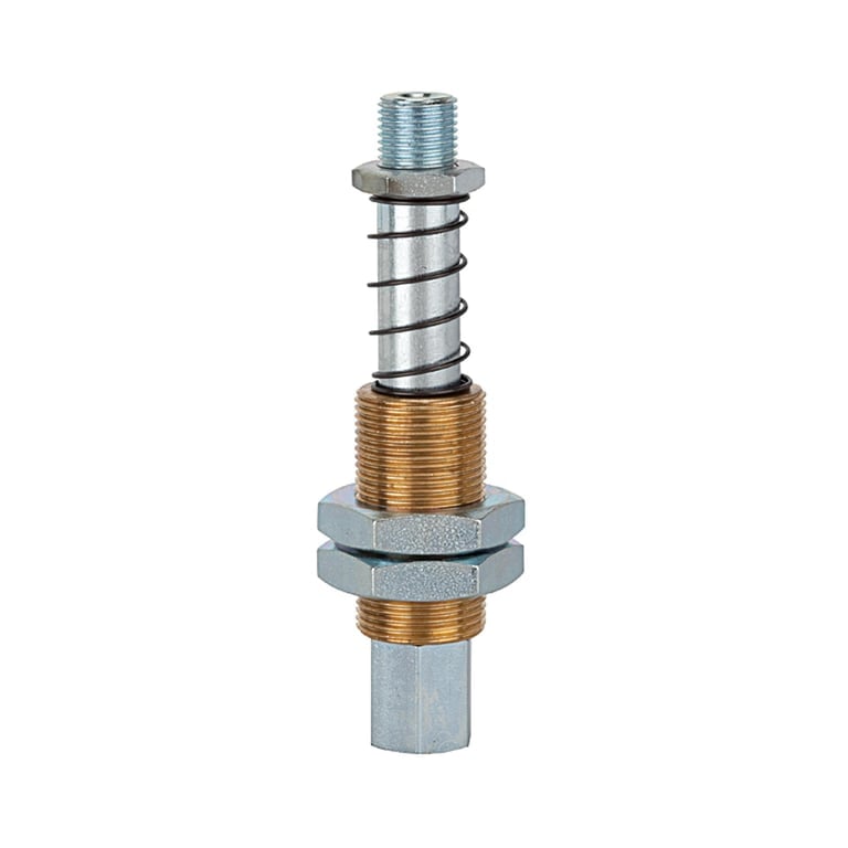 Riegler 108535 Federstössel, Sauger-/Vakuumanschluss M3 IG, Federweg 5,0 mm