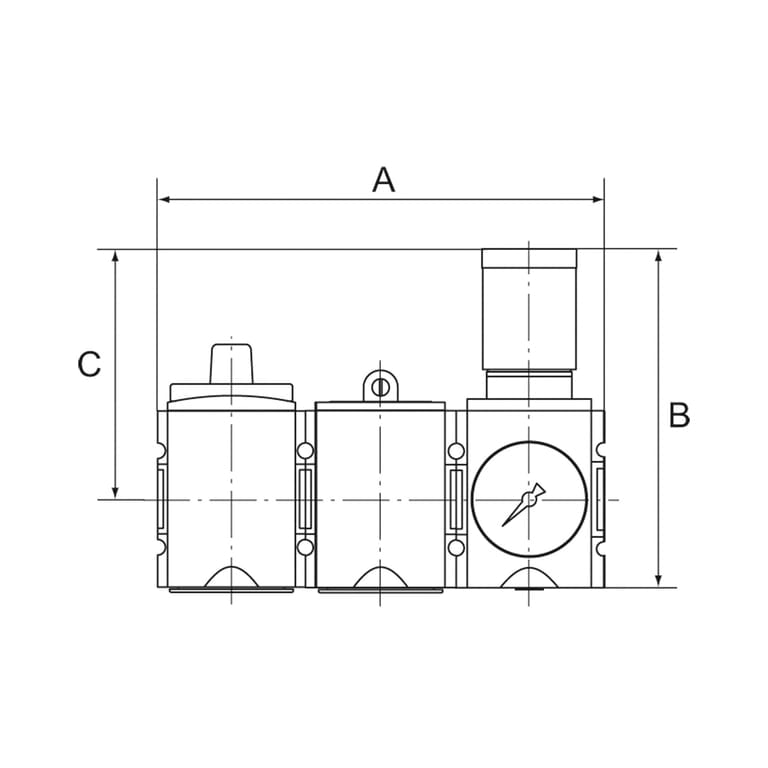 Riegler 100244 Wartungsstation SAFETY »FUTURA«, KH-AV-DR, BG 1, G 3/8, 2,5-8 bar - Bild 2
