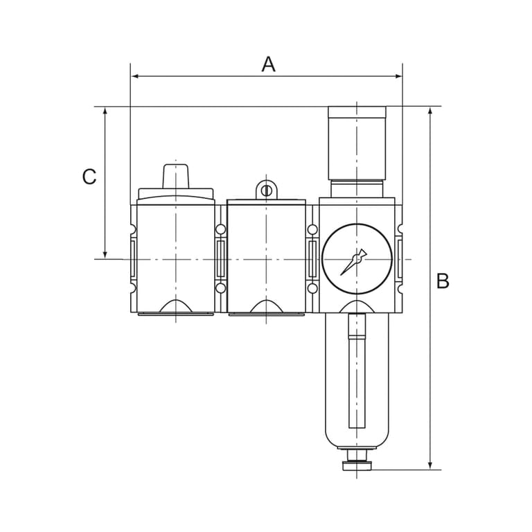 Riegler 100252 Wartungsstation SAFETY »FUTURA«, KH-AV-FR, HA, BG 2, G 1/2, 2,5-8 - Bild 2