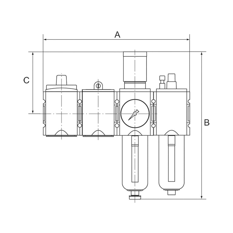 Riegler 100265 Wartungsstation SAFETY »FUTURA«, KH-AV-2-tlg.-WE, HA, BG 4, G 3/4 - Bild 2