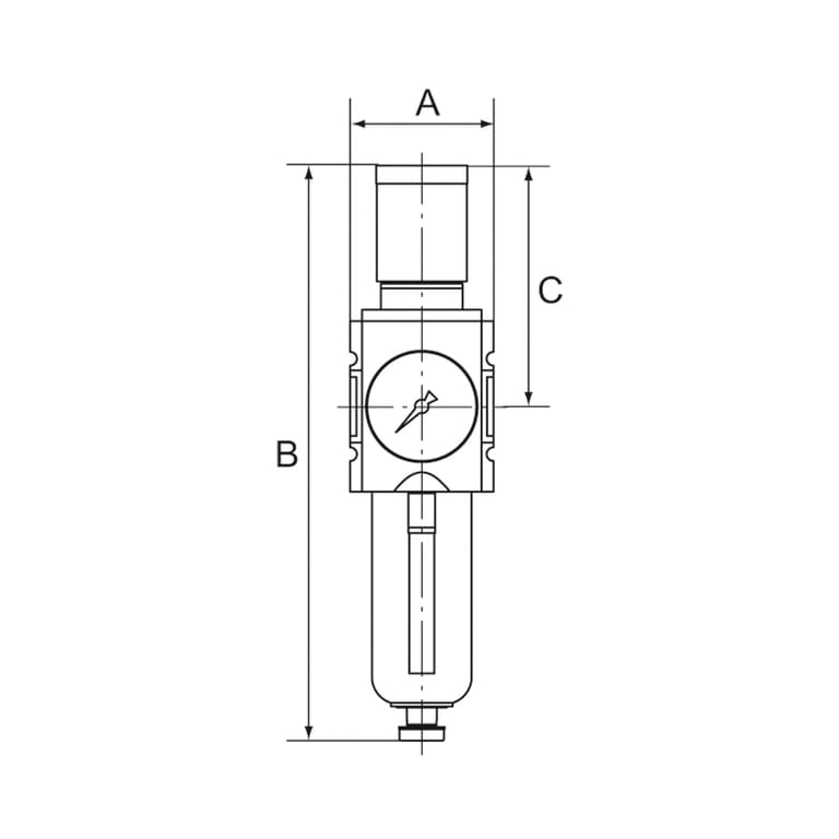 Riegler 151778 Filterregler »FUTURA«, PC, SK, Mano, BG 4, G 3/4, 0,5-16 bar, HA - Bild 4