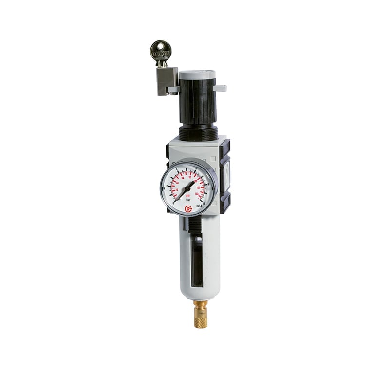 Riegler 151807 Filterregler »FUTURA«, PC, SK, Mano, BG 4, G 3/4, 0,5-10 bar, VA - Bild 1