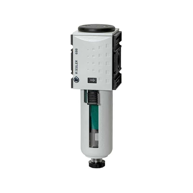 Riegler 100181 Mikrofilter »FUTURA«, PC-Behälter, Schutzkorb, BG 1, G 1/4, VA - Bild 1