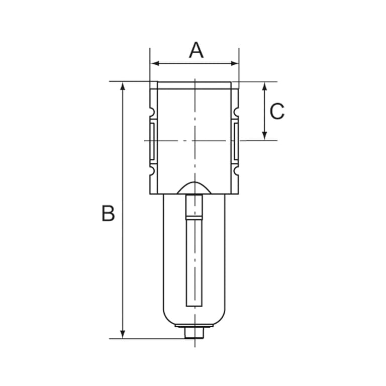 Riegler 156647 Aktivkohlefilter »FUTURA«, Metallbehälter, Sichtrohr, BG 1, G 3/8 - Bild 2