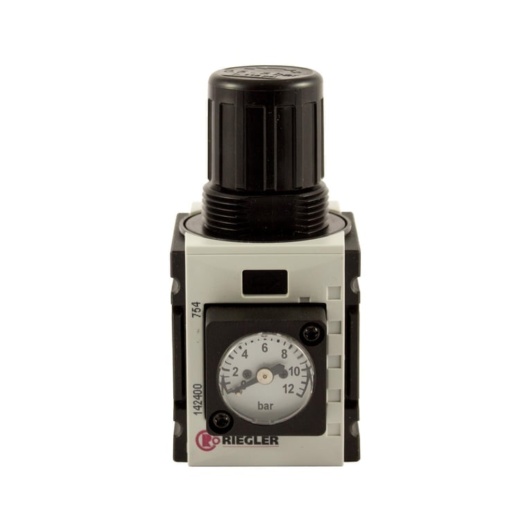 Riegler 142400 Druckregler »FUTURA-mini«, Kompaktmano., BG 0, G 1/4, 0,5-8 bar - Bild 1