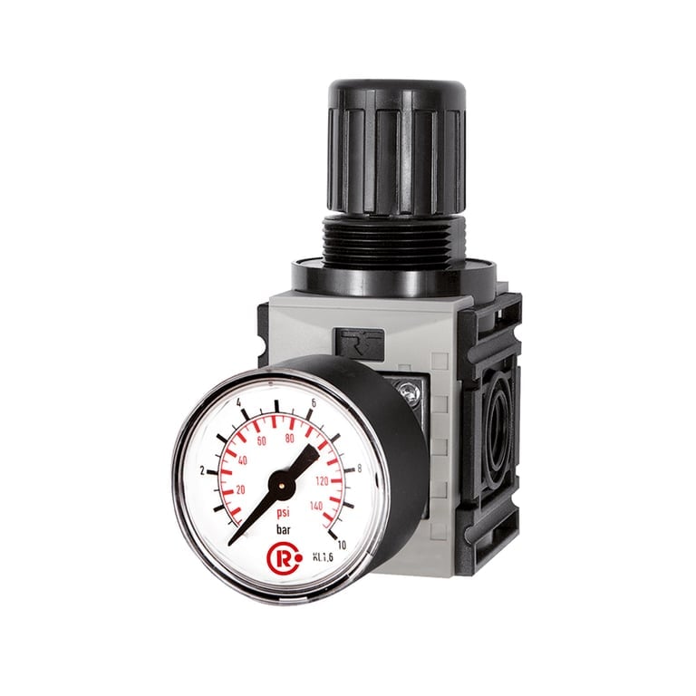 Riegler 142403 Druckregler, d. DV »FUTURA-mini«, Standardmano., G 1/4, 0,5-8 bar - Bild 1