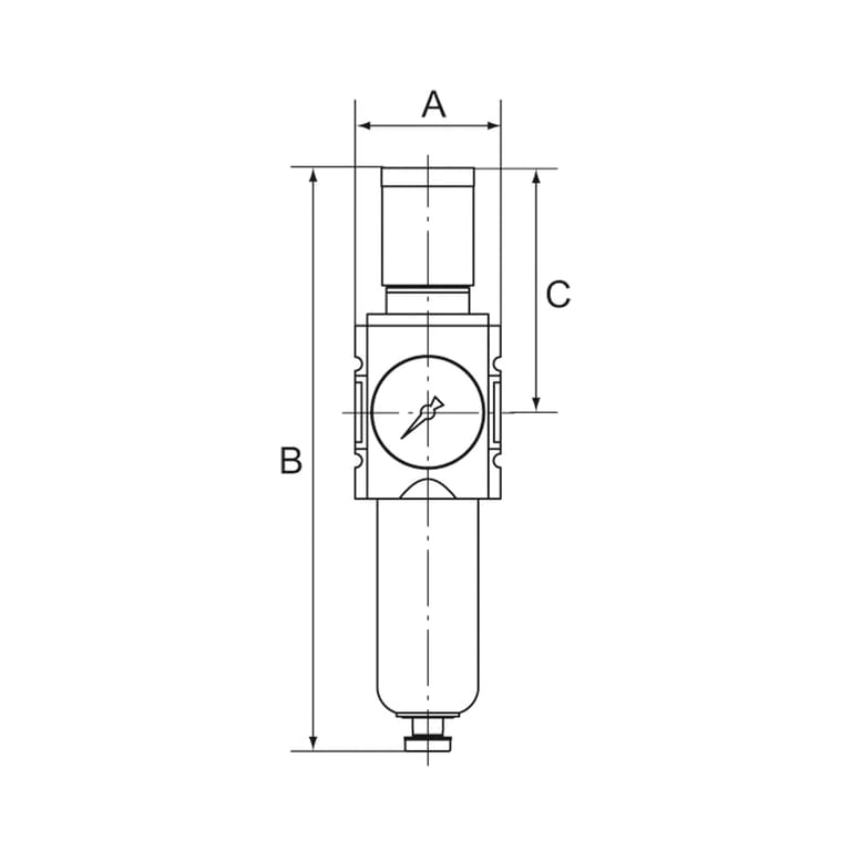 Riegler 142425 Filterregler »FUTURA-mini«, PC, Kompaktmano, VA-NC, G 1/4, 0,5-10 - Bild 2