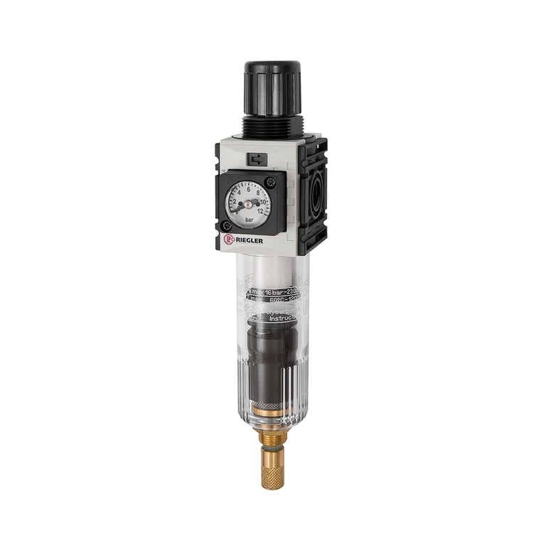 Riegler 142425 Filterregler »FUTURA-mini«, PC, Kompaktmano, VA-NC, G 1/4, 0,5-10 - Bild 1