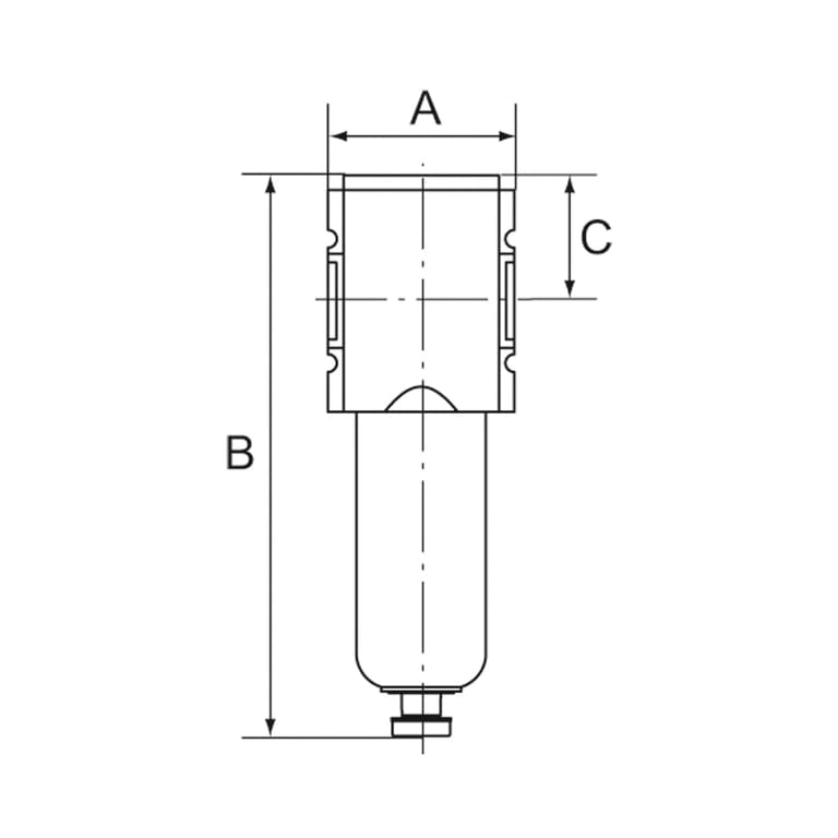 Riegler 142452 Mikrofilter »FUTURA-mini« mit Metallbehälter, BG 0, G 1/4, VA - Bild 2