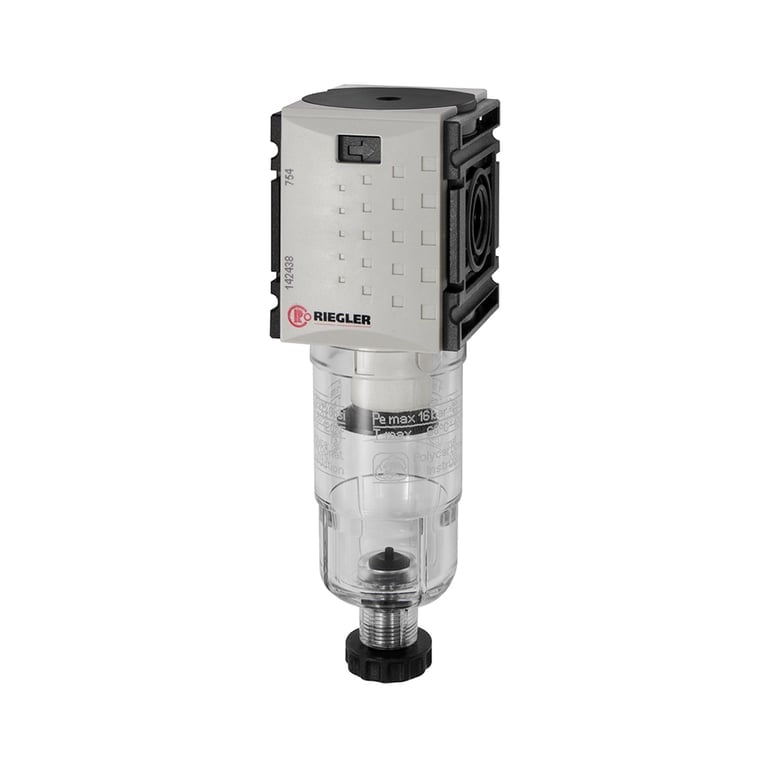 Riegler 142438 Filter »FUTURA-mini« mit PC-Behälter, 5 µm, BG 0, G 1/4, HA - Bild 1