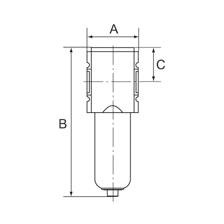 Riegler 142453 Aktivkohlefilter »FUTURA-mini« mit PC-Behälter, BG 0, G 1/4 - Bild 2