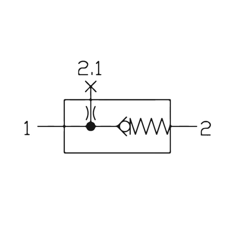 Riegler 142531 Rückschlagventil »FUTURA-mini«, BG 0, G 1/4 - Bild 3