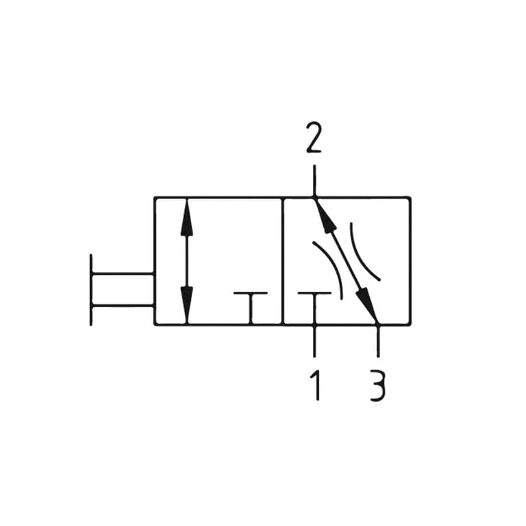 Riegler 142519 Kugelhahn 3/2-Wege »FUTURA-mini«, abschließbar, BG 0, G 1/4 - Bild 3