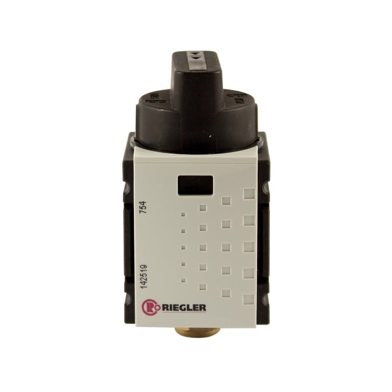 Riegler 142519 Kugelhahn 3/2-Wege »FUTURA-mini«, abschließbar, BG 0, G 1/4 - Bild 1