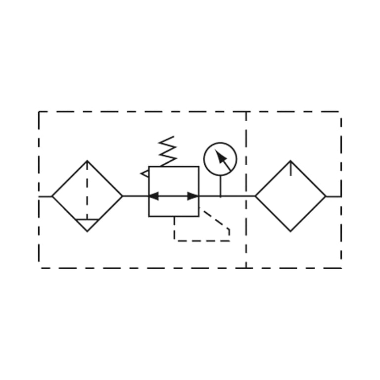 Riegler 178504 Wartungseinheit 2-tlg. »GA« Metallbeh., BG 600, G1, 1,5-9 bar, VA - Bild 3
