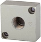 Riegler 116456 Adapterplatte zur Montage von Standardmanometern (rund) »G-mini«