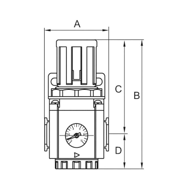 Riegler 178451 Druckregler »GA«, inkl. Manometer, BG 300, G 1/2, 0,5 - 9 bar - Bild 2