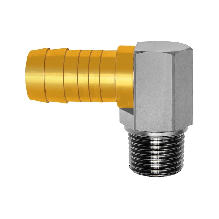 Riegler 179333 Winkel-Gewindetülle 90°, R 1/2 AG, Schlauchanschluss 19 mm