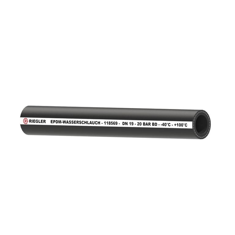 Riegler 118569 Industrieschlauch für Salz- und Heißwasser, EPDM, ø 27x19, 40 m