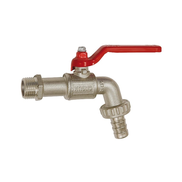 Riegler 103418 Kugelauslaufhahn, Messing vernickelt, G 3/4 AG, DN 20 - Bild 1