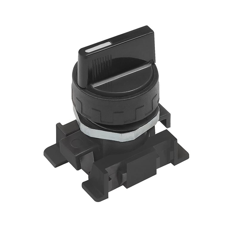 Riegler 106449 Kurzer Drehhebel, schwarz, 3 Stellungen, bistabil