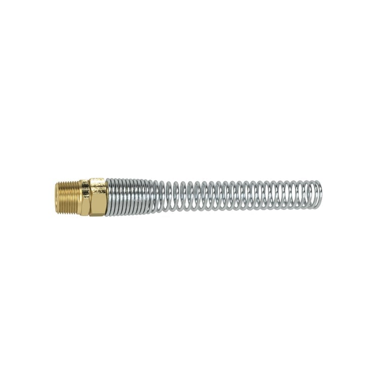 Riegler 159801 Starre Verschraubung, Knickschutzfeder, G 3/8, Schlauch-Ø 12x9